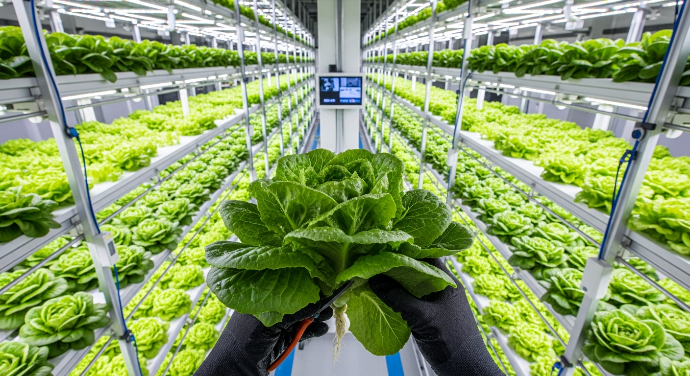 Urban farm harvest process